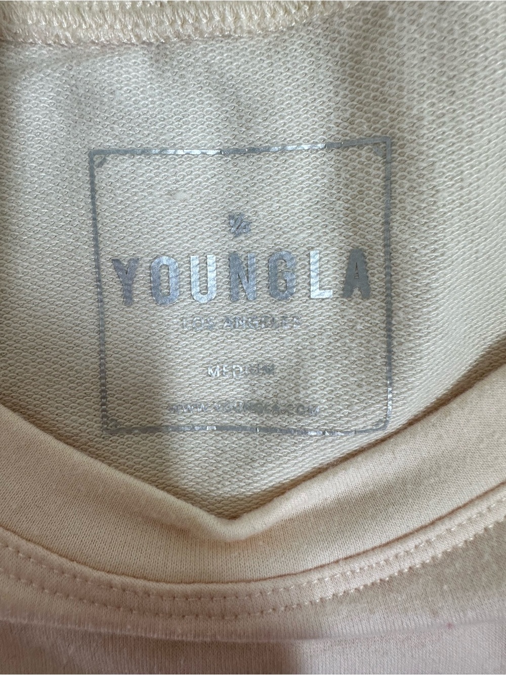 YoungLA Sleeveless Crewneck Top in Light Cream - Picture 4 of 4